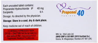 Propenol 40 Tablet 10
